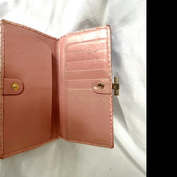 Christian Dior Authentic Pink Vintage Snakeskin Wallet - Picture 4 of 16